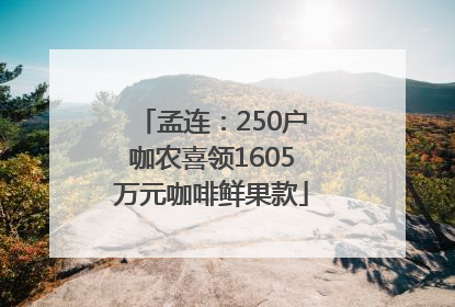 孟连：250户咖农喜领1605万元咖啡鲜果款