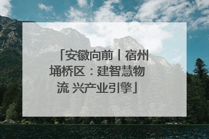 安徽向前丨宿州埇桥区：建智慧物流 兴产业引擎