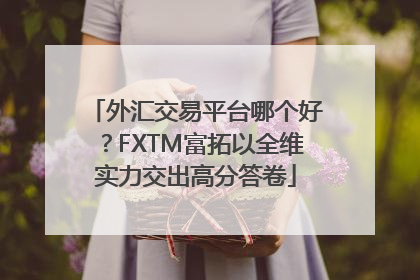 外汇交易平台哪个好？FXTM富拓以全维实力交出高分答卷