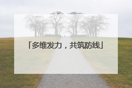 多维发力，共筑防线