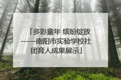 多彩童年 缤纷绽放——南阳市实验学校社团育人成果展示