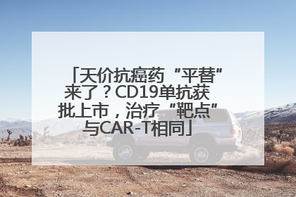 天价抗癌药“平替”来了？CD19单抗获批上市，治疗“靶点”与CAR-T相同