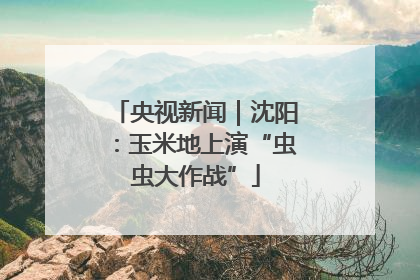 央视新闻｜沈阳：玉米地上演“虫虫大作战”