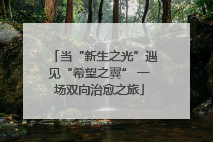 当“新生之光”遇见“希望之翼” 一场双向治愈之旅