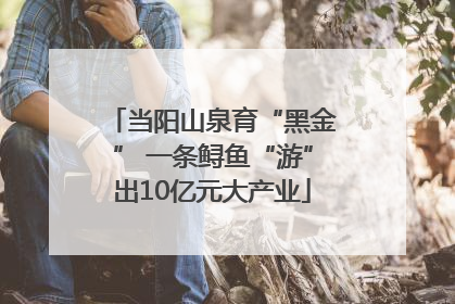 当阳山泉育“黑金” 一条鲟鱼“游”出10亿元大产业