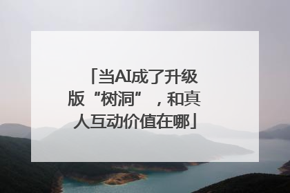 当AI成了升级版“树洞”，和真人互动价值在哪