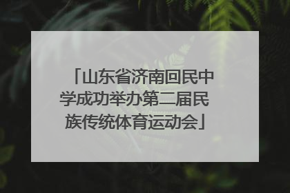 山东省济南回民中学成功举办第二届民族传统体育运动会