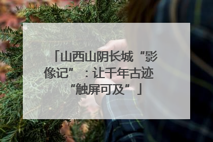 山西山阴长城“影像记”：让千年古迹“触屏可及”
