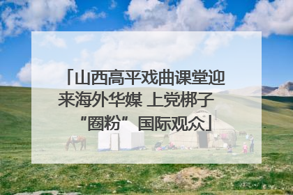 山西高平戏曲课堂迎来海外华媒 上党梆子“圈粉”国际观众