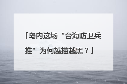 岛内这场“台海防卫兵推”为何越描越黑？