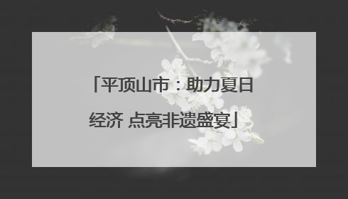平顶山市：助力夏日经济 点亮非遗盛宴