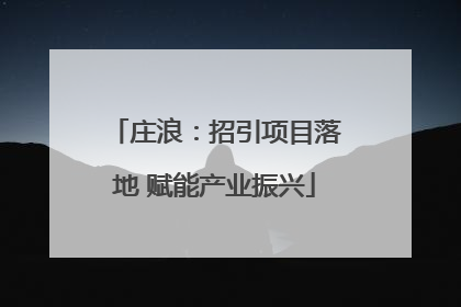 庄浪：招引项目落地 赋能产业振兴