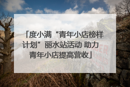 度小满“青年小店榜样计划”丽水站活动 助力青年小店提高营收