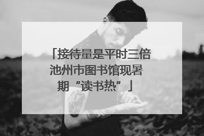 接待量是平时三倍 池州市图书馆现暑期“读书热”