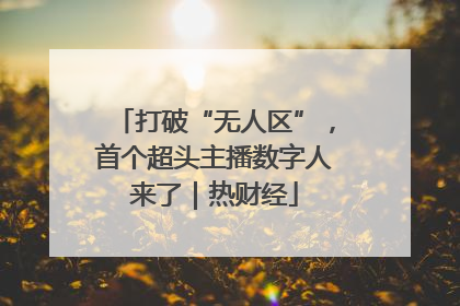 打破“无人区”，首个超头主播数字人来了｜热财经