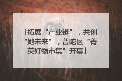 拓展“产业链”，共创“她未来”，普陀区“菁英好物市集”开幕