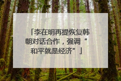 李在明再提恢复韩朝对话合作，强调“和平就是经济”