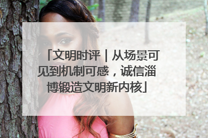 文明时评｜从场景可见到机制可感，诚信淄博锻造文明新内核