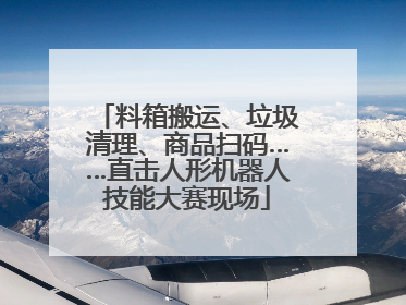 料箱搬运、垃圾清理、商品扫码……直击人形机器人技能大赛现场