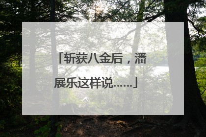斩获八金后，潘展乐这样说……