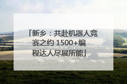 新乡：共赴机器人竞赛之约 1500+编程达人尽展所能