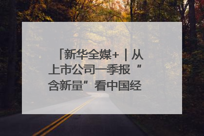 新华全媒+｜从上市公司一季报“含新量”看中国经济发展向“新”