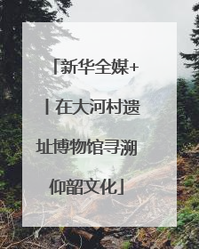 新华全媒+丨在大河村遗址博物馆寻溯仰韶文化