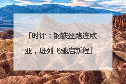 时评：钢铁丝路连欧亚，班列飞驰启新程