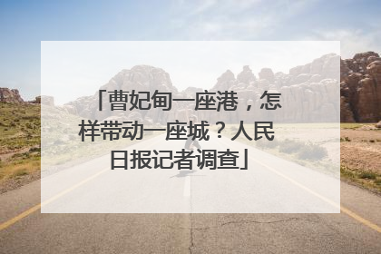 曹妃甸一座港，怎样带动一座城？人民日报记者调查