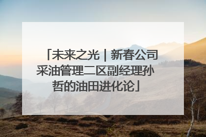 未来之光｜新春公司采油管理二区副经理孙哲的油田进化论