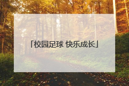 校园足球 快乐成长