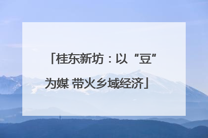 桂东新坊：以“豆”为媒 带火乡域经济