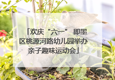 欢庆“六一” 即墨区桃源河路幼儿园举办亲子趣味运动会