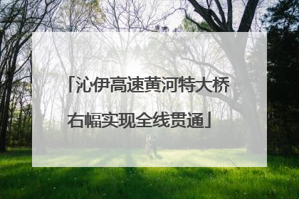 沁伊高速黄河特大桥右幅实现全线贯通