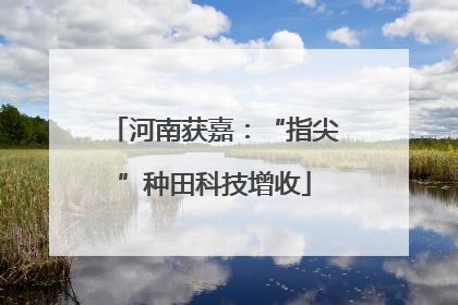 河南获嘉：“指尖”种田科技增收