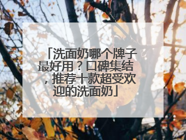 洗面奶哪个牌子最好用？口碑集结，推荐十款超受欢迎的洗面奶