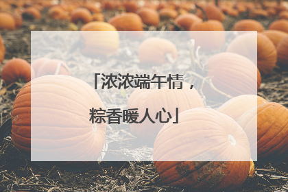 浓浓端午情，粽香暖人心