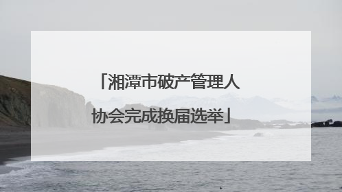 湘潭市破产管理人协会完成换届选举