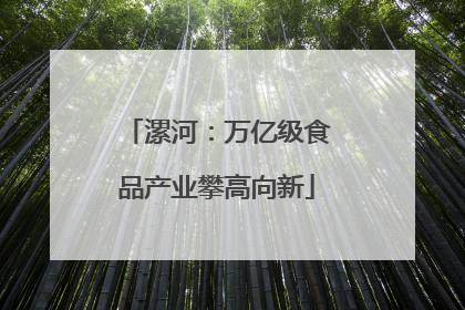 漯河：万亿级食品产业攀高向新
