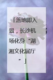 落地即入景，长沙机场化身“湖湘文化展厅”