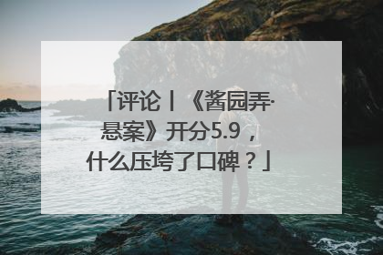 评论丨《酱园弄·悬案》开分5.9，什么压垮了口碑？