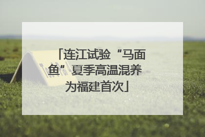 连江试验“马面鱼”夏季高温混养 为福建首次
