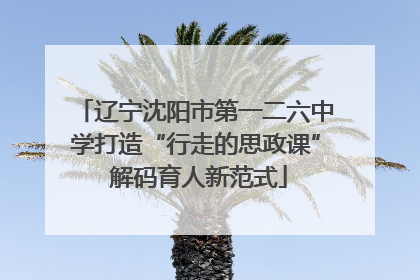 辽宁沈阳市第一二六中学打造“行走的思政课” 解码育人新范式