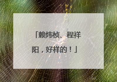 赖炜桢、程祥阳，好样的！