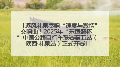 逐风礼泉奏响“速度与激情”交响曲！2025年“东恒盛杯”中国公路自行车联赛第五站（陕西·礼泉站）正式开赛