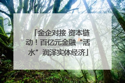 金企对接 资本链动！百亿元金融“活水”润泽实体经济
