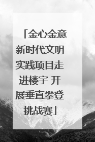 金心金意新时代文明实践项目走进楼宇 开展垂直攀登挑战赛