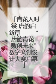 青花入时裳 唐韵启新章——“唐韵青花 数创未来”数字文创设计大赛启幕