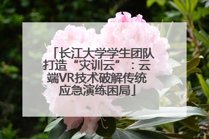 长江大学学生团队打造“灾训云”：云端VR技术破解传统应急演练困局