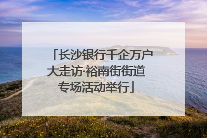 长沙银行千企万户大走访·裕南街街道专场活动举行